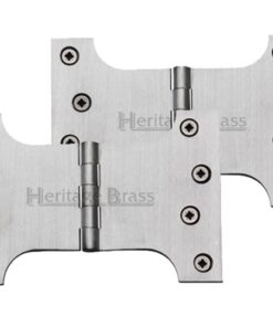 Heritage Brass 6 Inch Parliament Hinges, Satin Chrome  (sold in pairs)