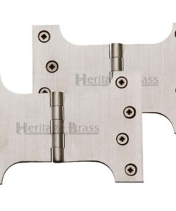 Heritage Brass 6 Inch Parliament Hinges, Satin Nickel (sold in pairs)
