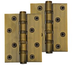 Heritage Brass 4" x 3" Ball Bearing (Steel Pin) Hinges, Antique Brass  (sold in pairs)