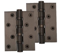 Heritage Brass 4" x 3" Ball Bearing (Steel Pin) Hinges, Matt Bronze  (sold in pairs)