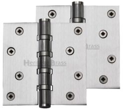 Heritage Brass 4" x 4" Ball Bearing (Steel Pin) Hinges, Satin Chrome  (sold in pairs)