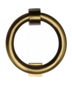 Heritage Brass Ring Door Knocker, Antique Brass