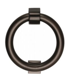 Heritage Brass Ring Door Knocker, Matt Bronze