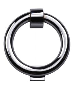 Heritage Brass Ring Door Knocker, Polished Chrome