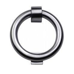 Heritage Brass Ring Door Knocker, Satin Chrome