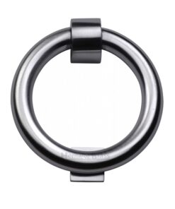 Heritage Brass Ring Door Knocker, Satin Chrome
