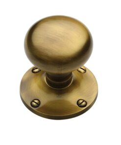 Heritage Brass Kensington Mortice Door Knobs, Antique Brass  (sold in pairs)