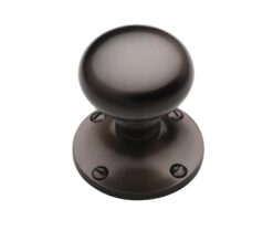 Heritage Brass Kensington Mortice Door Knobs, Matt Bronze  (sold in pairs)