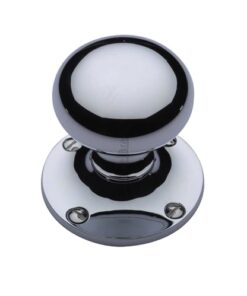 Heritage Brass Kensington Mortice Door Knobs, Polished Chrome  (sold in pairs)