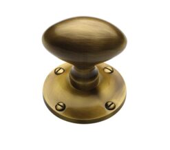 Heritage Brass Mayfair Mortice Door Knobs, Antique Brass  (sold in pairs)