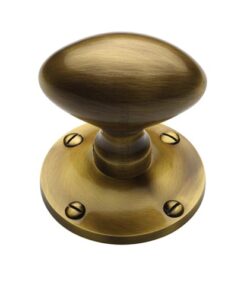 Heritage Brass Mayfair Mortice Door Knobs, Antique Brass  (sold in pairs)