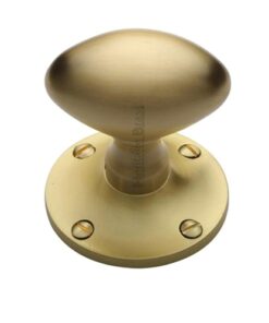 Heritage Brass Mayfair Mortice Door Knobs, Satin Brass  (sold in pairs)