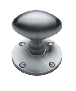 Heritage Brass Mayfair Mortice Door Knobs, Satin Chrome (sold in pairs)