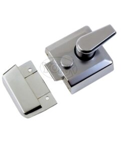 Heritage Brass Rim Cylinder Nightlatch (40mm OR 60mm), Satin Chrome