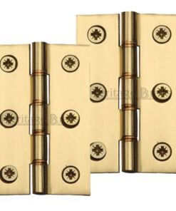 Heritage Brass 3 Inch Double Phosphor Washered Butt Hinges, Polished Brass  (sold in pairs)