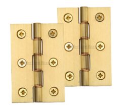 Heritage Brass 3 Inch Double Phosphor Washered Butt Hinges, Satin Brass  (sold in pairs)