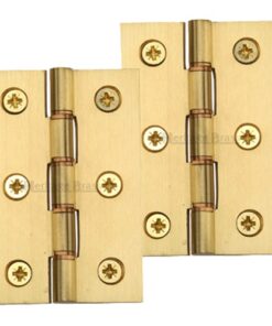 Heritage Brass 3 Inch Double Phosphor Washered Butt Hinges, Satin Brass  (sold in pairs)