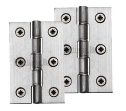 Heritage Brass 3 Inch Double Phosphor Washered Butt Hinges, Satin Chrome  (sold in pairs)