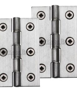 Heritage Brass 3 Inch Double Phosphor Washered Butt Hinges, Satin Chrome  (sold in pairs)