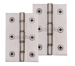 Heritage Brass 3 Inch Double Phosphor Washered Butt Hinges, Satin Nickel  (sold in pairs)