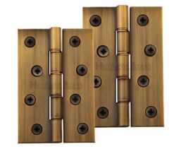 Heritage Brass 4" x 2 5/8" Double Phosphor Washered Butt Hinges, Antique Brass  (sold in pairs)