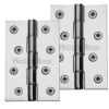 Heritage Brass 4" x 2 5/8" Double Phosphor Washered Butt Hinges, Polished Chrome  (sold in pairs)