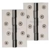 Heritage Brass 4" x 2 5/8" Double Phosphor Washered Butt Hinges, Polished Nickel  (sold in pairs)
