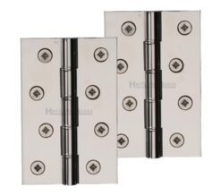 Heritage Brass 4" x 2 5/8" Double Phosphor Washered Butt Hinges, Polished Nickel  (sold in pairs)