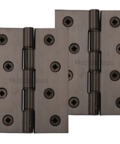 Heritage Brass 4 Inch Double Phosphor Washered Butt Hinges, Matt Bronze  (sold in pairs)