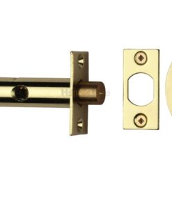 Heritage Brass Hex/Rack Bolt Without Turn, Polished Brass
