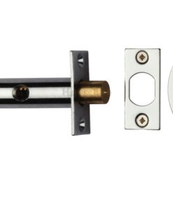 Heritage Brass Hex/Rack Bolt Without Turn, Polished Chrome