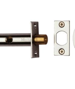 Heritage Brass Hex/Rack Bolt Without Turn, Polished Nickel