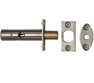 Heritage Brass Hex/Rack Bolt Without Turn, Satin Nickel -