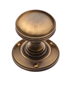 Heritage Brass Richmond Mortice Door Knobs, Antique Brass  (sold in pairs)