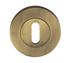 Heritage Brass Standard Key Escutcheon, Antique Brass