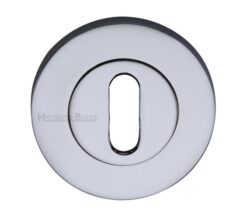 Heritage Brass Standard Key Escutcheon, Polished Chrome