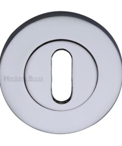 Heritage Brass Standard Key Escutcheon, Polished Chrome