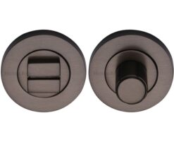 Heritage Brass Round Turn & Release (53mm Diameter), Matt Bronze