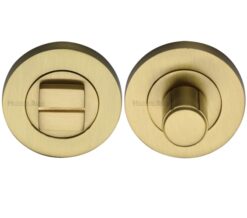 Heritage Brass Round Turn & Release (53mm Diameter), Satin Brass