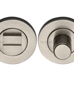Heritage Brass Round Turn & Release (53mm Diameter), Satin Nickel