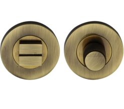 Heritage Brass Round Knurled Turn & Release (53mm Diameter), Antique Brass