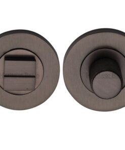 Heritage Brass Round Knurled Turn & Release (53mm Diameter), Matt Bronze