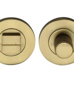 Heritage Brass Round Knurled Turn & Release (53mm Diameter), Satin Brass