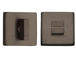 Heritage Brass Square 54mm x 54mm Turn & Release, Matt Bronze