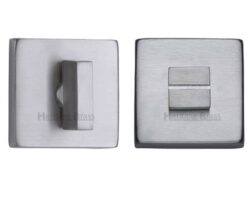 Heritage Brass Square 54mm x 54mm Turn & Release, Satin Chrome