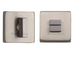Heritage Brass Square 54mm x 54mm Turn & Release, Satin Nickel