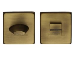 Heritage Brass Square 54mm x 54mm Turn & Release, Antique Brass