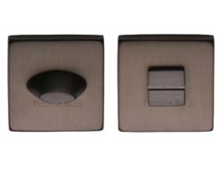 Heritage Brass Square 54mm x 54mm Turn & Release, Matt Bronze