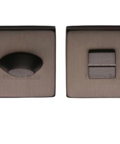 Heritage Brass Square 54mm x 54mm Turn & Release, Matt Bronze