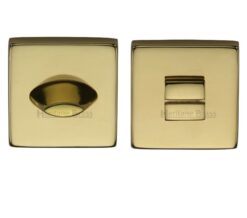 Heritage Brass Square 54mm x 54mm Turn & Release, Polished Brass